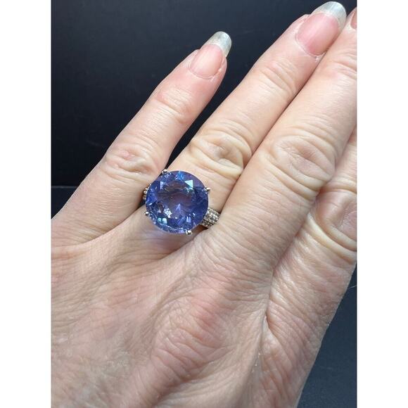 NEW color change fluorite sterling silver ring size 7 - Picture 12 of 16